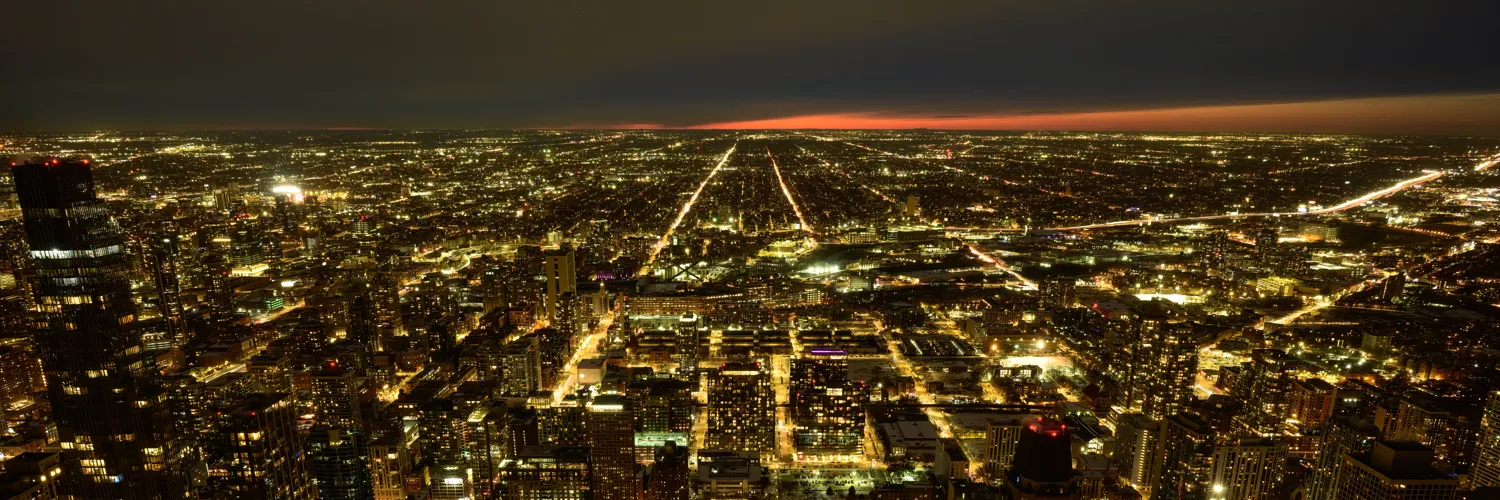 From the John Hancock building.