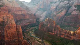 First Light in Zion Canyon