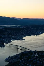 Midnight Sunset Over Tromsø