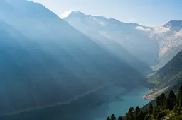 Morning Light Over the Schlegeisspeicher