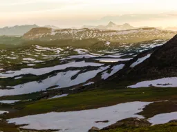 How the old Mountains drip with Sunset