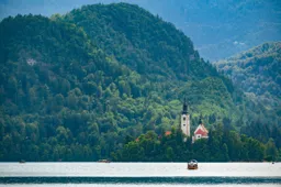 Boating on Lake Bled