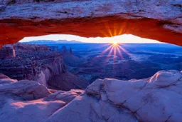 First Light at Mesa Arch