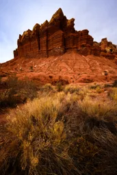 Remnants of Snow at Capitol Reef National Park