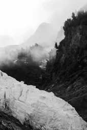 Above Glacier Des Bossons