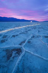 Light Trail at Badwater