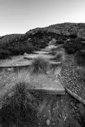 Up the Stairs at South Fortuna Peak