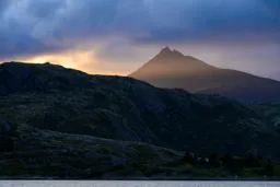 Summer Sunset Over the Fjord