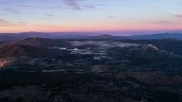 Sunset over Cuyamaca